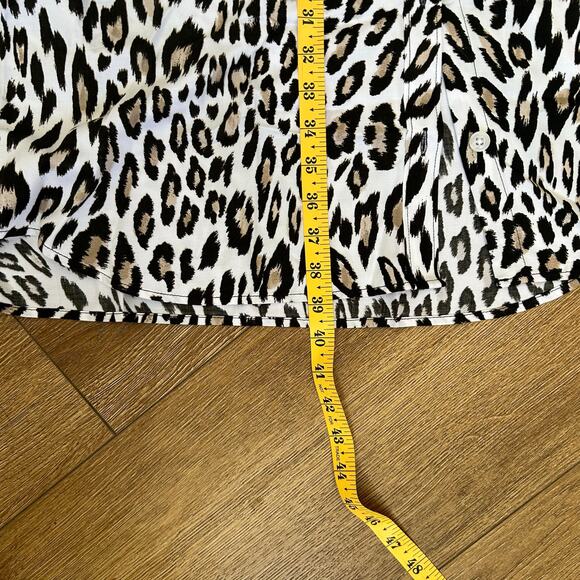 The Limited Animal Print Shirt Dress Utility Womens Size XL NWT - Picture 12 of 13